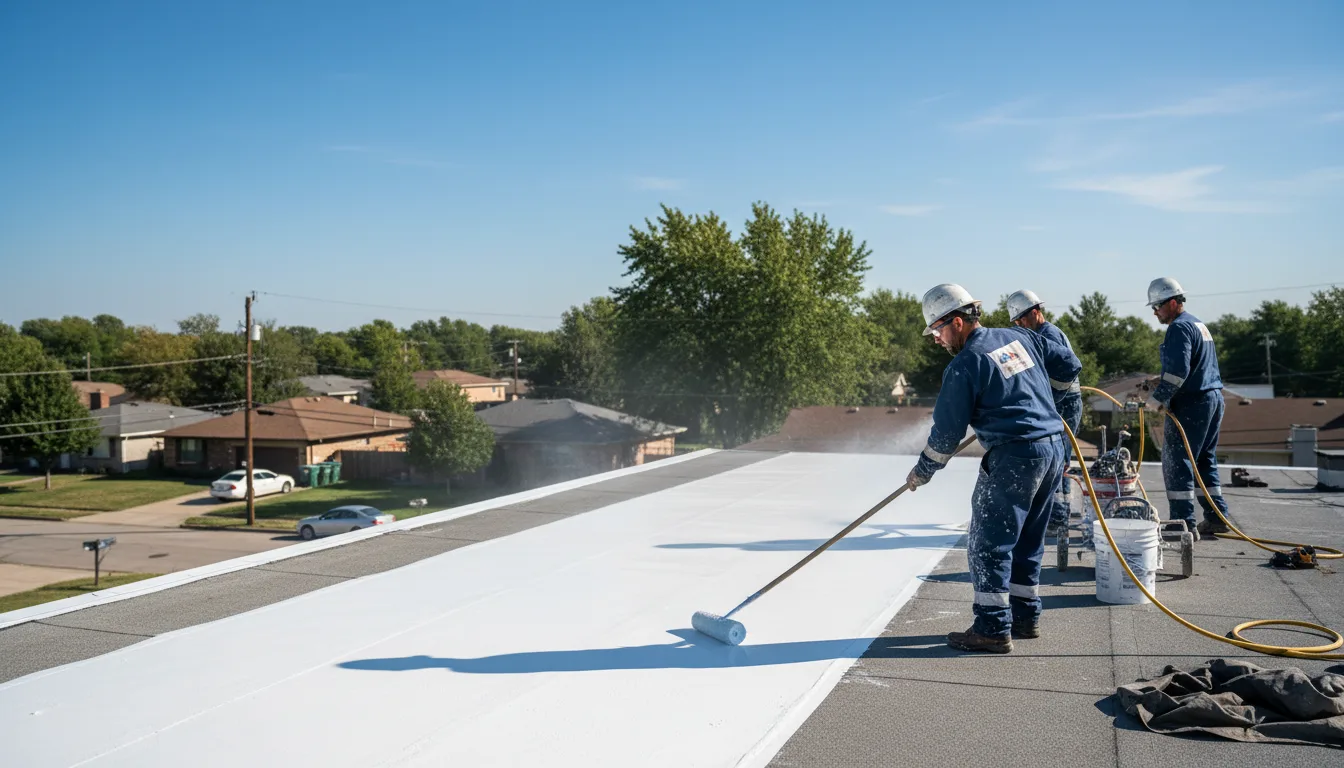 Commercial roof coating in Overton, NE near me
